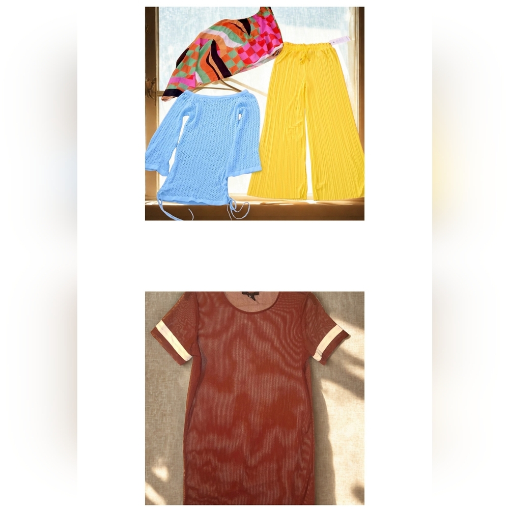 Womens Beach Wear/Lounge Wear 4 Piece Lot~Size Small~Resort Swim Vacation Beach